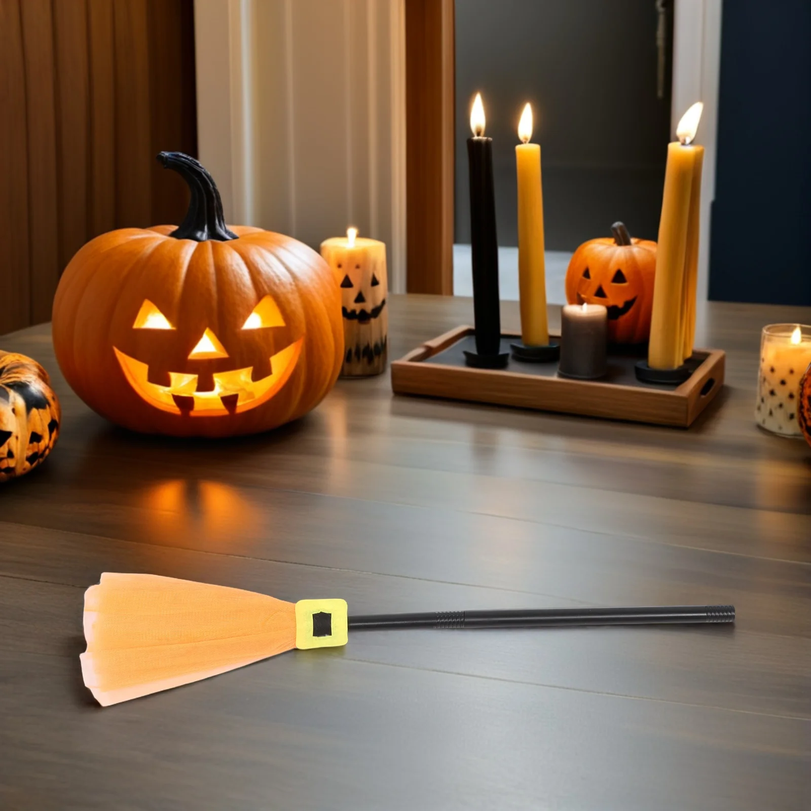 4 Pcs Halloween Decoration Broom Prop Costume Broomstick for Flying Cosplay Childrens
4 Pcs Halloween Decoration Broom Prop Costume Broomstick for Flying Cosplay Childrens