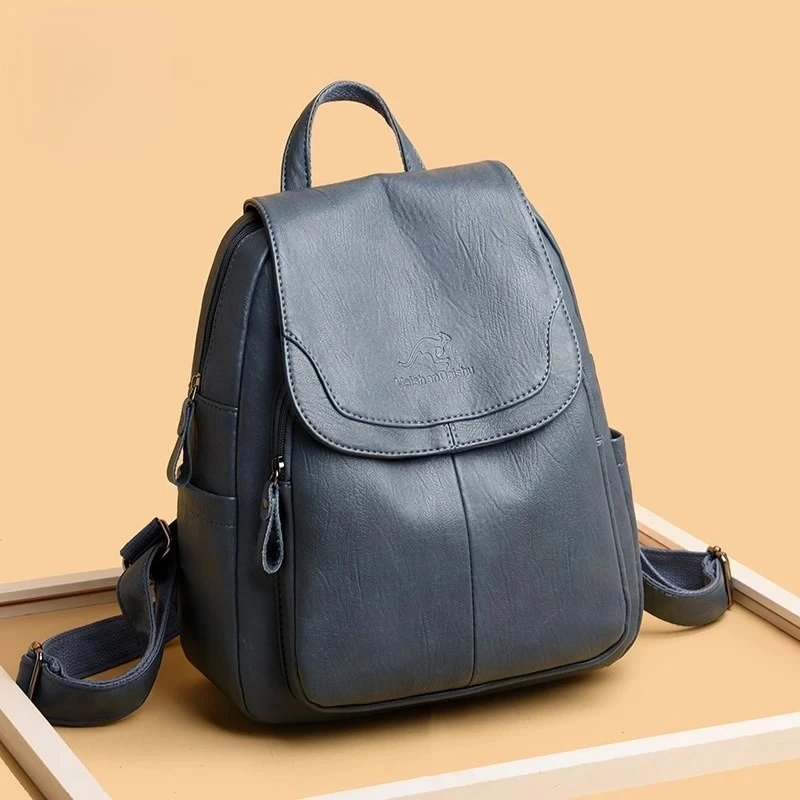 Large Capacity Waterproof Leather Backpack Rucksack for Women Stylish Travel Laptop Backpack School College Bag Casual Daypack
Large Capacity Waterproof Leather Backpack Rucksack for Women Stylish Travel Laptop Backpack School College Bag Casual Daypack