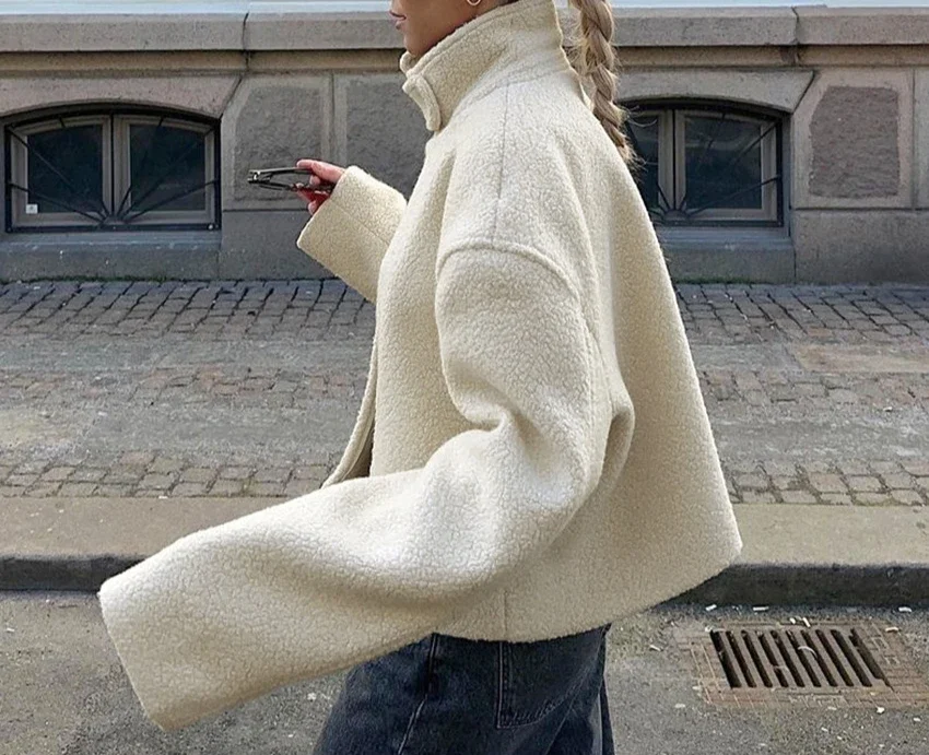 Autumn Winter New Lamb Fleece Coat 2024 Short Small Stand Collar Casual Loose Versatile Women's Wear
Autumn Winter New Lamb Fleece Coat 2024 Short Small Stand Collar Casual Loose Versatile Women's Wear