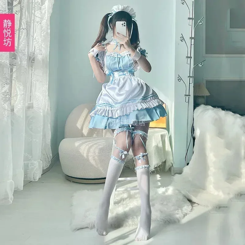 2023 Blue Lolita Girl Lovely Maid Role Playing Costume Animation Show Japanese Clothing Dressk;3,c'5.b;8'
2023 Blue Lolita Girl Lovely Maid Role Playing Costume Animation Show Japanese Clothing Dressk;3,c'5.b;8'