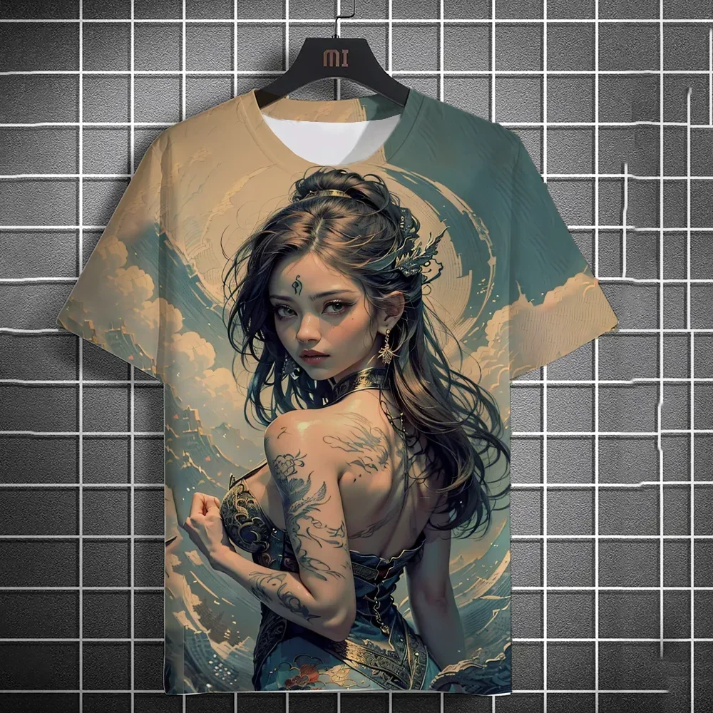 Funny Anime Beauty Print T Shirt For Men Casual Round Neck Loose Tops Fashion Trend Streetwear Summer Breathable Unisex Clothing
Funny Anime Beauty Print T Shirt For Men Casual Round Neck Loose Tops Fashion Trend Streetwear Summer Breathable Unisex Clothing