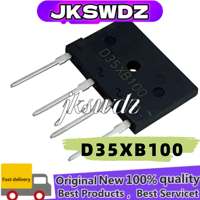 10PCS D35XB100, GBJ3510, D35SB100, 35A/1000V, DIP-4 Bridge Rectifier
10PCS D35XB100, GBJ3510, D35SB100, 35A/1000V, DIP-4 Bridge Rectifier