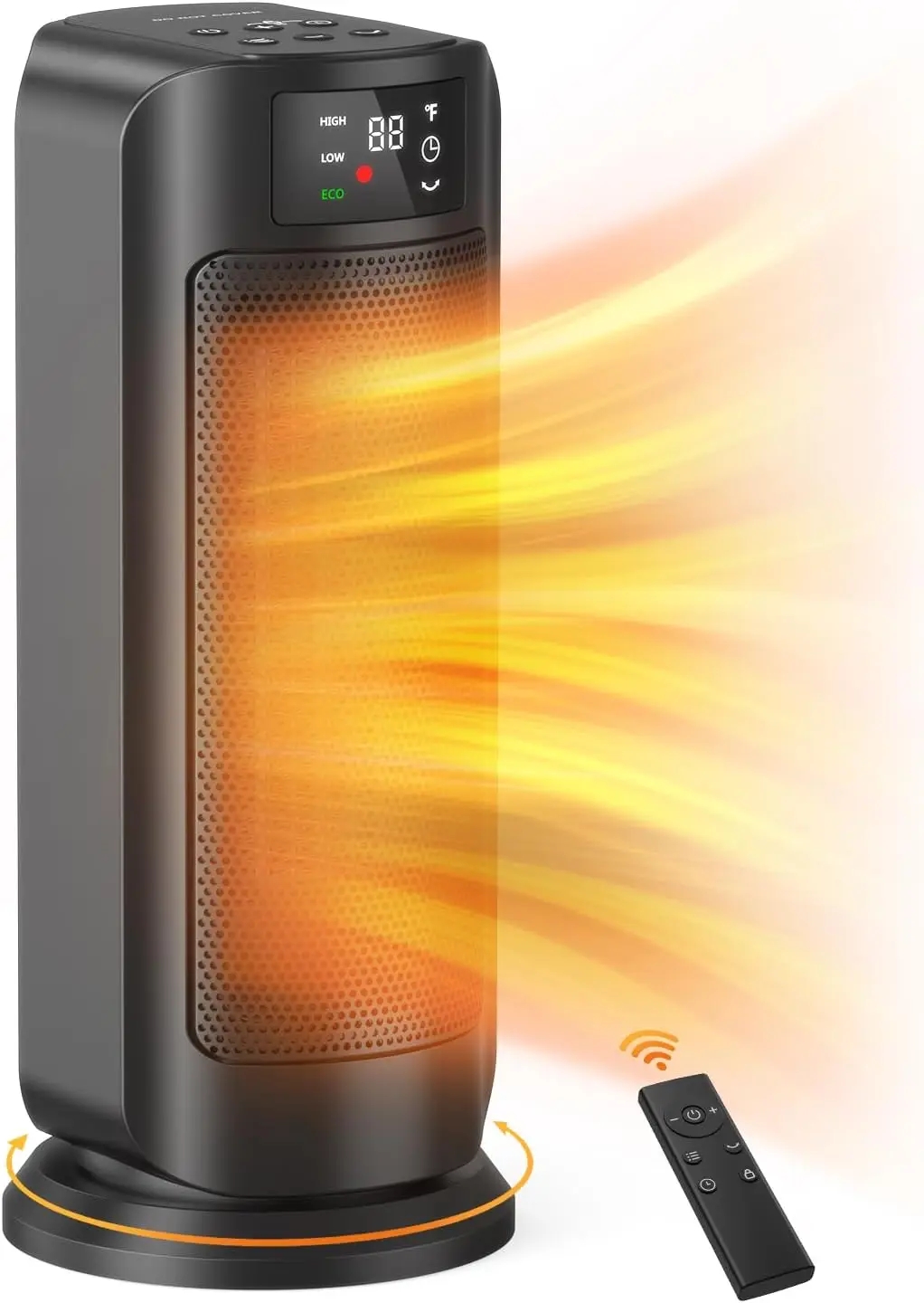 Portable Ceramic Space Heater with Thermostat, 1500W Fast Heating, 4 Modes, Timer, Remote Control for Office Bedroom
Portable Ceramic Space Heater with Thermostat, 1500W Fast Heating, 4 Modes, Timer, Remote Control for Office Bedroom