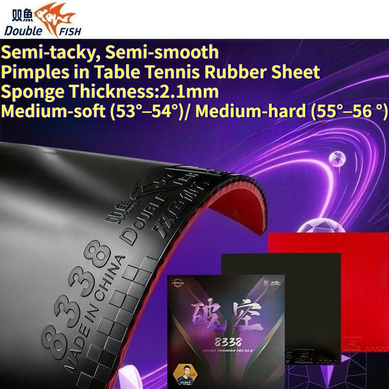 Накладка для настольного тенниса Double Fish 8338 с шипами 2.1 мм D-POWER, высокоэластичная губка, средней/жесткой жесткости, сильное вращение
Накладка для настольного тенниса Double Fish 8338 с шипами 2.1 мм D-POWER, высокоэластичная губка, средней/жесткой жесткости, сильное вращение