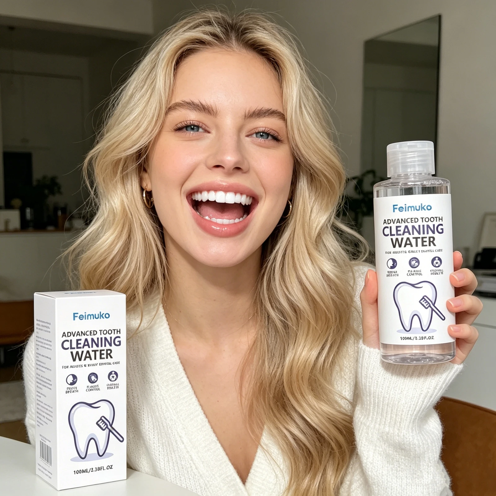 Ополаскиватель для рта Fresh Breath: глубокое очищение, уменьшение налета, устранение неприятного запаха, освежающий эффект, уход за полостью рта, улучшенная жидкость для чистки зубов
Ополаскиватель для рта Fresh Breath: глубокое очищение, уменьшение налета, устранение неприятного запаха, освежающий эффект, уход за полостью рта, улучшенная жидкость для чистки зубов