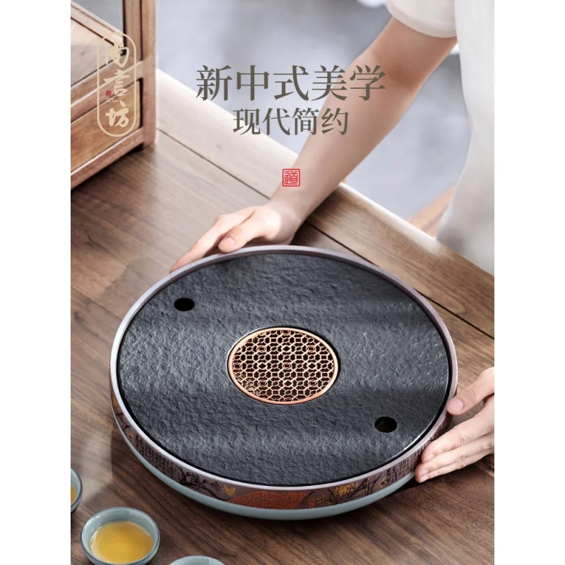 |Shangyanfang Strict Selection Black Gold Stone Tea Tray round 2021 New Tea Set Household Tray Tray Ceramic Tea Table Water Stor
|Shangyanfang Strict Selection Black Gold Stone Tea Tray round 2021 New Tea Set Household Tray Tray Ceramic Tea Table Water Stor