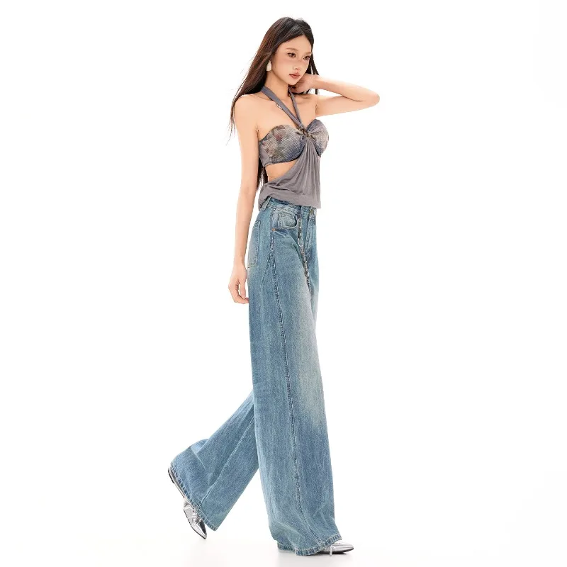 26Spring Summer New Floor Length Denim Jeans, Street Straight Loose Fit, All Match Trendy Casual Pants for Ladies Daily Outfit
26Spring Summer New Floor Length Denim Jeans, Street Straight Loose Fit, All Match Trendy Casual Pants for Ladies Daily Outfit