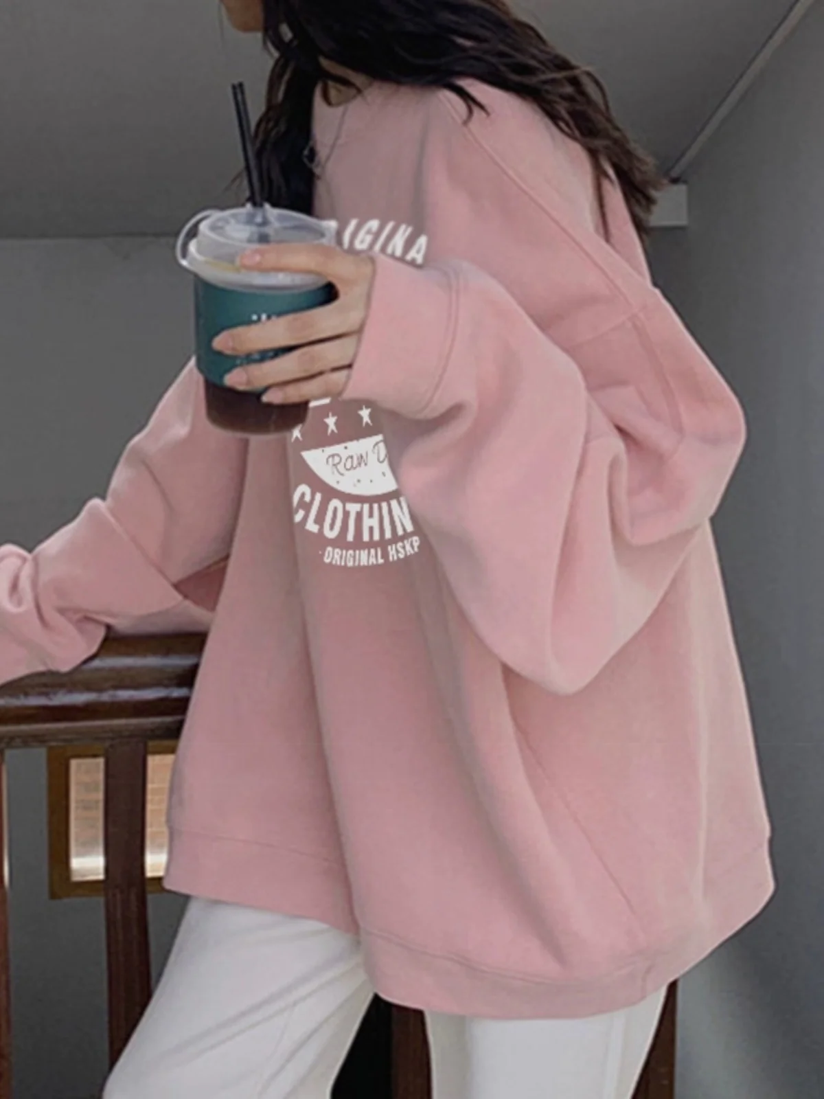American Vintage Oversize Sweatshirt Women's Spring Autumn Thin Lazy Style Long Sleeve round Neck Cotton Polyester Blend
American Vintage Oversize Sweatshirt Women's Spring Autumn Thin Lazy Style Long Sleeve round Neck Cotton Polyester Blend