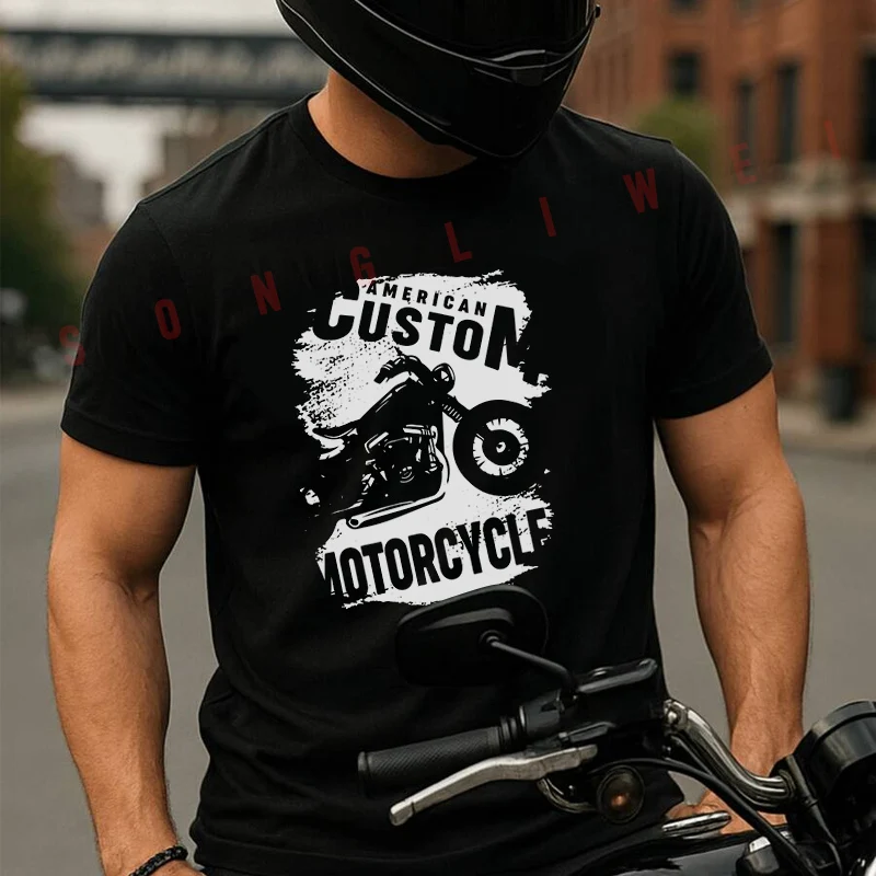 American Custom Racingcotton Motorcycle Cotton T-Shirt Moto Fans New Fashion Summer Men Short Sleeve O-Neck T Shirt Tees
American Custom Racingcotton Motorcycle Cotton T-Shirt Moto Fans New Fashion Summer Men Short Sleeve O-Neck T Shirt Tees