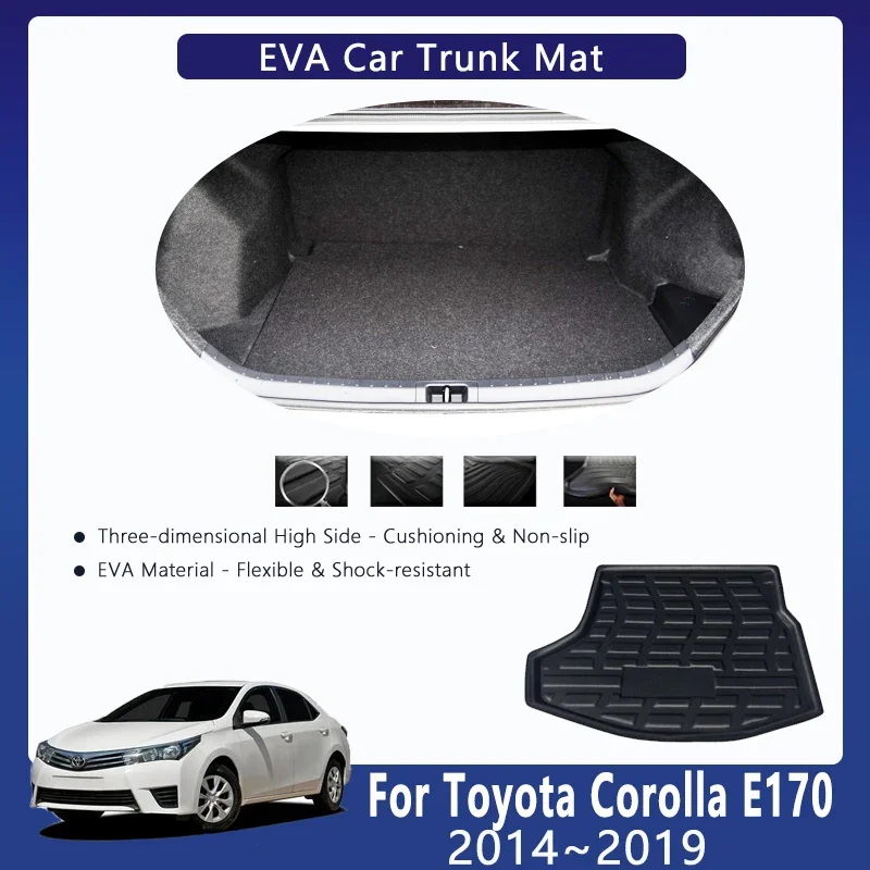 Автомобильный коврик в багажник из ЭВА для Toyota Corolla Altis E170 2014 ~ 2019 водонепроницаемые накладки для хранения багажника, коврики для багажника, автоаксессуары
Автомобильный коврик в багажник из ЭВА для Toyota Corolla Altis E170 2014 ~ 2019 водонепроницаемые накладки для хранения багажника, коврики для багажника, автоаксессуары