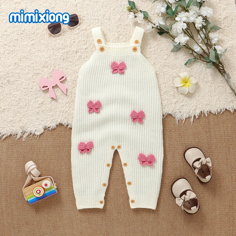Spring and Autumn Casual Sleeveless Knitting Infant Girls Outwear Rompers Jumpsuits Newborn Clothes 0-18m One Piece Child Outfit
Spring and Autumn Casual Sleeveless Knitting Infant Girls Outwear Rompers Jumpsuits Newborn Clothes 0-18m One Piece Child Outfit