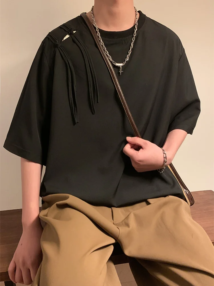 Мужская футболка из ледяного шелка с коротким рукавом, легкая, дышащая, на пуговицах, летняя, свободного кроя, с круглым вырезом
Мужская футболка из ледяного шелка с коротким рукавом, легкая, дышащая, на пуговицах, летняя, свободного кроя, с круглым вырезом