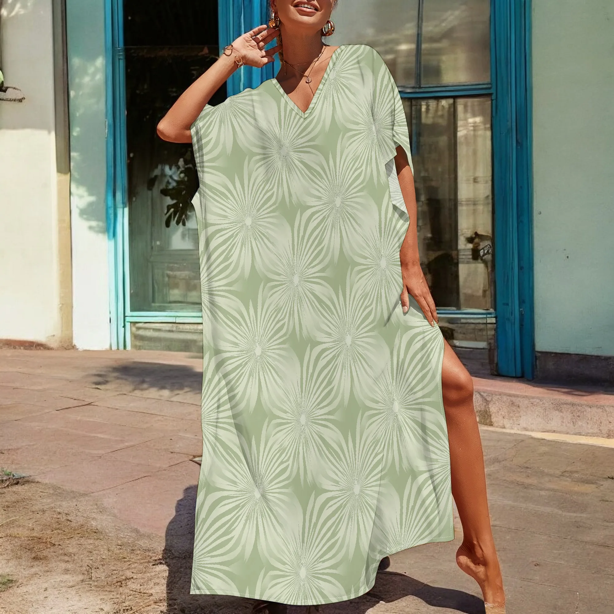 Afrocentric Plus Size Dress Floral Print V-Neck Loose Fit 3XL Casual or Summer Wear
Afrocentric Plus Size Dress Floral Print V-Neck Loose Fit 3XL Casual or Summer Wear