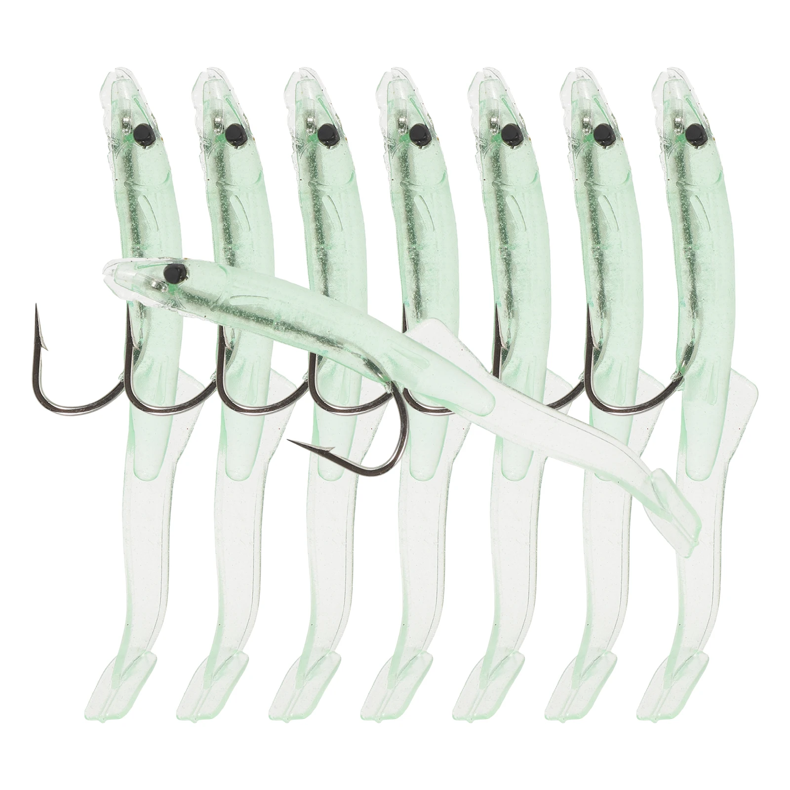8pcs Luminous Silicone Bait 8cm Reusable Sinking Lures for Saltwater Freshwater Fishing Glow Artificial Baits
8pcs Luminous Silicone Bait 8cm Reusable Sinking Lures for Saltwater Freshwater Fishing Glow Artificial Baits