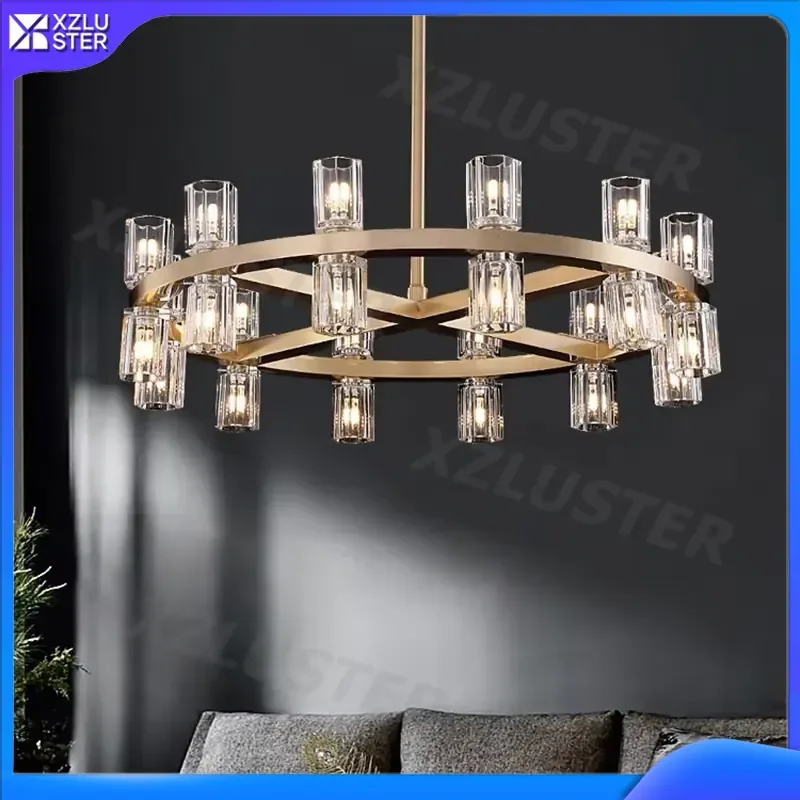 XZLUSTER Luxury European Crystal Chandelier For Living Room Dining Room Bedroom Study Hotel Lobby Exhibition Hall Home
XZLUSTER Luxury European Crystal Chandelier For Living Room Dining Room Bedroom Study Hotel Lobby Exhibition Hall Home