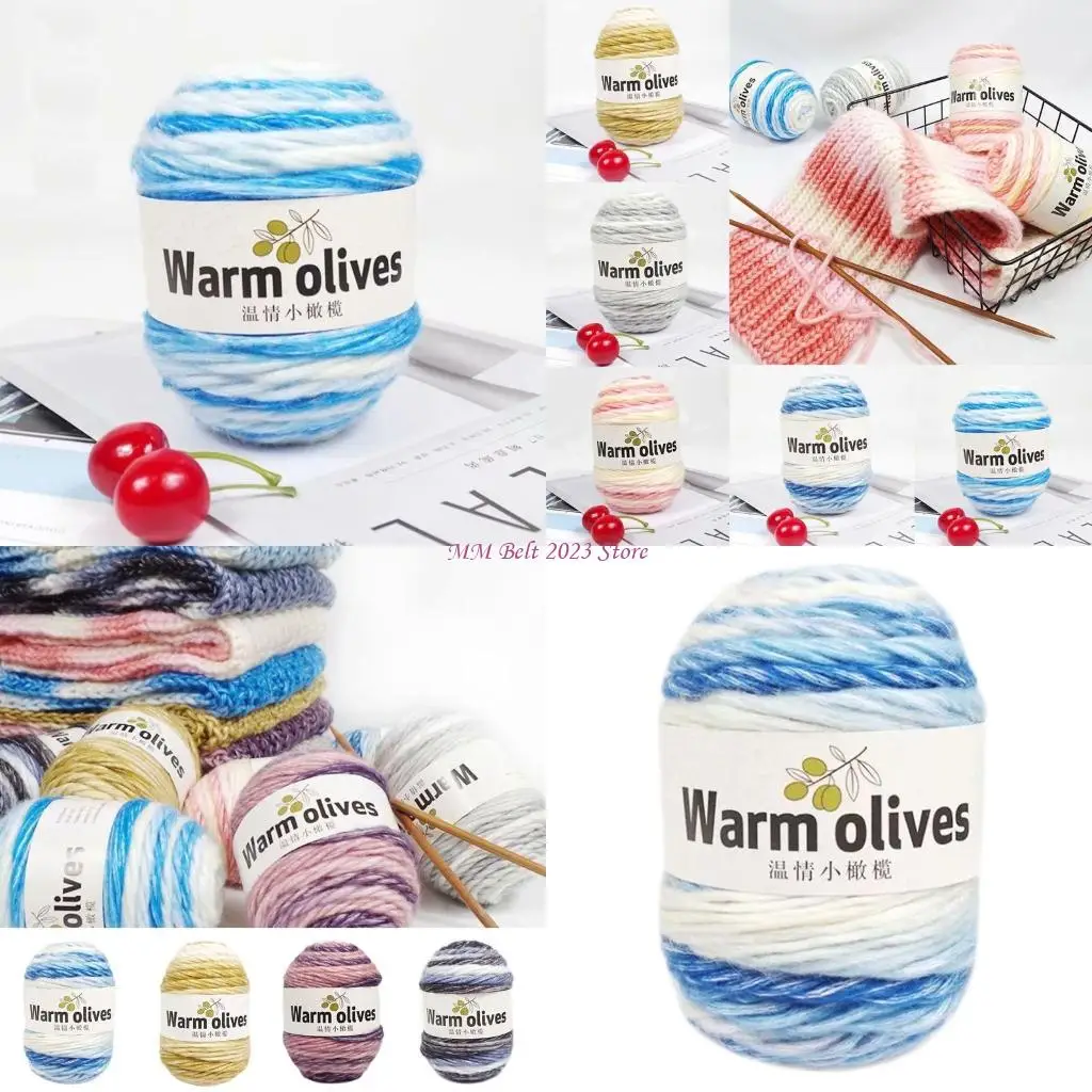 49ME 100g Gradient Rainbow Colorful Faux Wool Thread Crochet Hand Knitting Cake Yarn
49ME 100g Gradient Rainbow Colorful Faux Wool Thread Crochet Hand Knitting Cake Yarn
