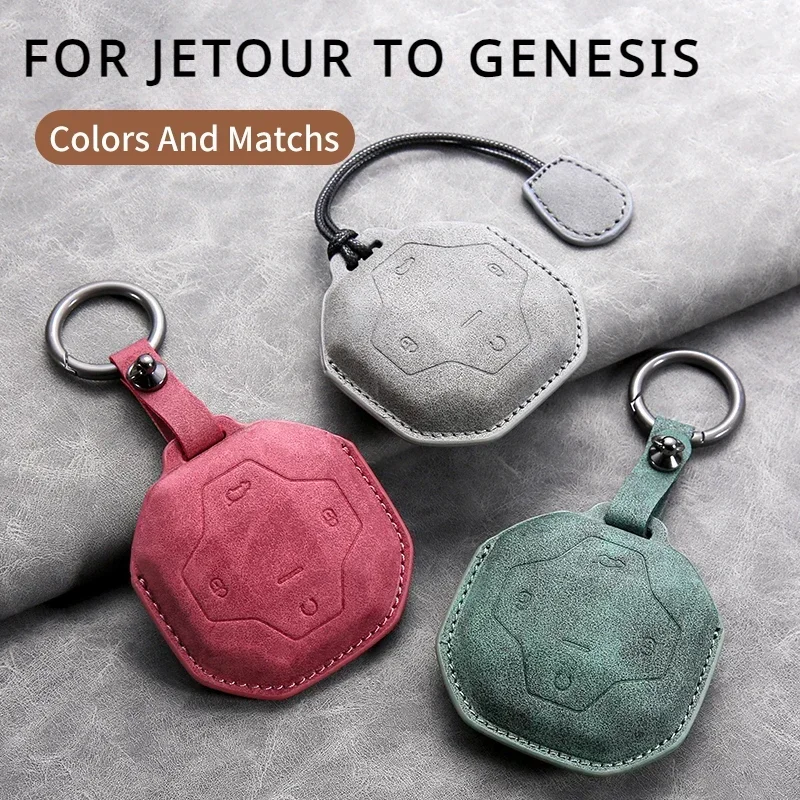 Leather Car Key Case Cover For Chery Jetour To Genesis Traveller T2 X90 X70 X95 DASHING X-1 Plus DTC L9 Car Key Shell Keychain
Leather Car Key Case Cover For Chery Jetour To Genesis Traveller T2 X90 X70 X95 DASHING X-1 Plus DTC L9 Car Key Shell Keychain
