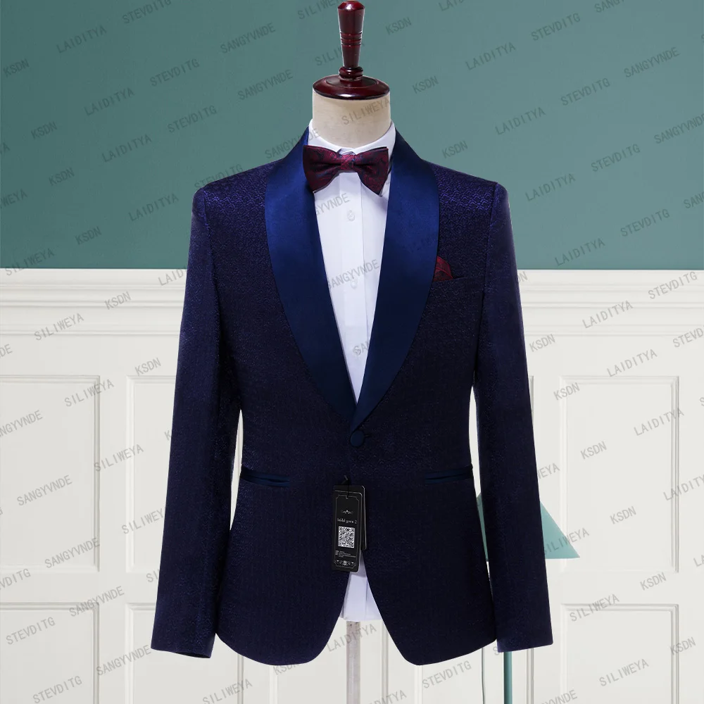 2023 New Navy Blue Men Suit Satin Shawl Lapel For Wedding Jackets Groom Tuxedo Slim Fit Male Prom Blazers Coats Terno Masculino
2023 New Navy Blue Men Suit Satin Shawl Lapel For Wedding Jackets Groom Tuxedo Slim Fit Male Prom Blazers Coats Terno Masculino