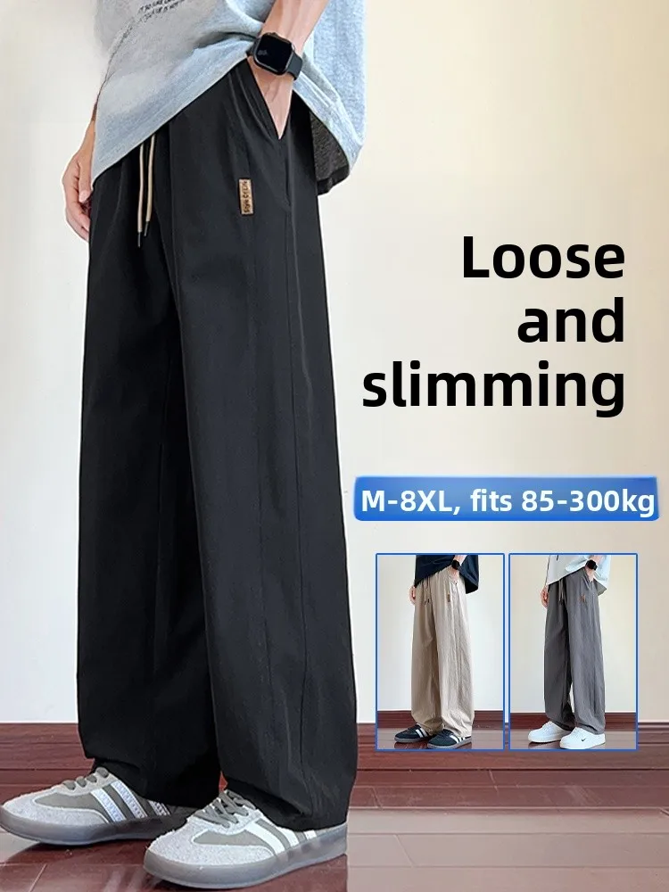MoChao Men's plus Size Casual Pants Summer Thin Loose Slim Wide Leg Sports Qui Dry Straight Tube Pants Faionable Casual Wear
MoChao Men's plus Size Casual Pants Summer Thin Loose Slim Wide Leg Sports Qui Dry Straight Tube Pants Faionable Casual Wear