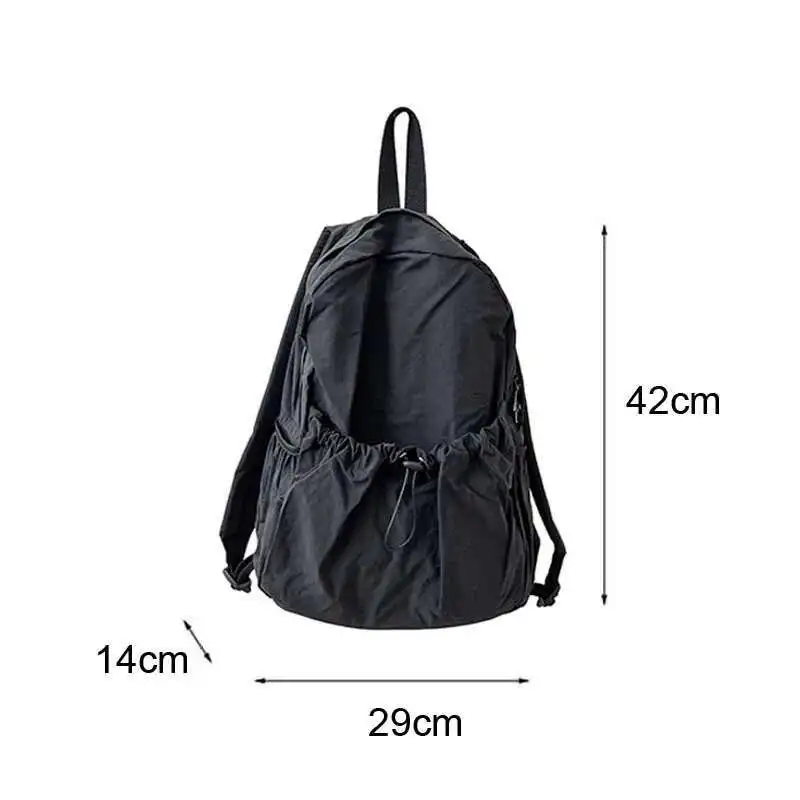 Schoolbag Nylon Cloth Backpack For Women Lightweight Knapsack Fashion Travel With Zipper High Quality Backpack
Schoolbag Nylon Cloth Backpack For Women Lightweight Knapsack Fashion Travel With Zipper High Quality Backpack