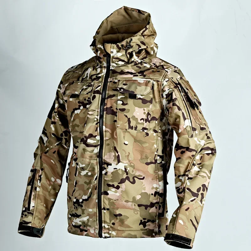 Мужская зимняя бархатная утепленная уличная куртка Invader Soft Shell, тактическая ветрозащитная и водонепроницаемая куртка и брюки для альпинизма, 2024
Мужская зимняя бархатная утепленная уличная куртка Invader Soft Shell, тактическая ветрозащитная и водонепроницаемая куртка и брюки для альпинизма, 2024