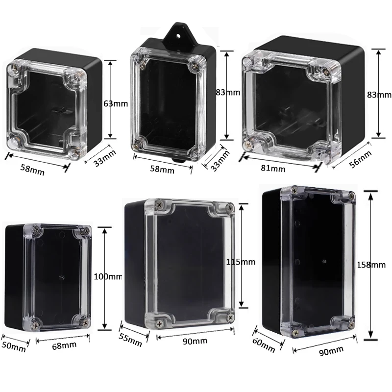 Choice Waterproof ABS Box Plastic Electrical Project Case Power Supply Junction Boxes Transparent Lid Clear Cover Project Box
Choice Waterproof ABS Box Plastic Electrical Project Case Power Supply Junction Boxes Transparent Lid Clear Cover Project Box