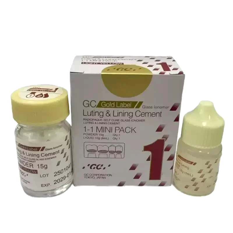 Dentistry Fuji I Gc Mini Filling Material Glass Ionomer Cement POWDER 15g/LOUID 10g (8mL) Oral Cavity Nursing Filling Repair
Dentistry Fuji I Gc Mini Filling Material Glass Ionomer Cement POWDER 15g/LOUID 10g (8mL) Oral Cavity Nursing Filling Repair