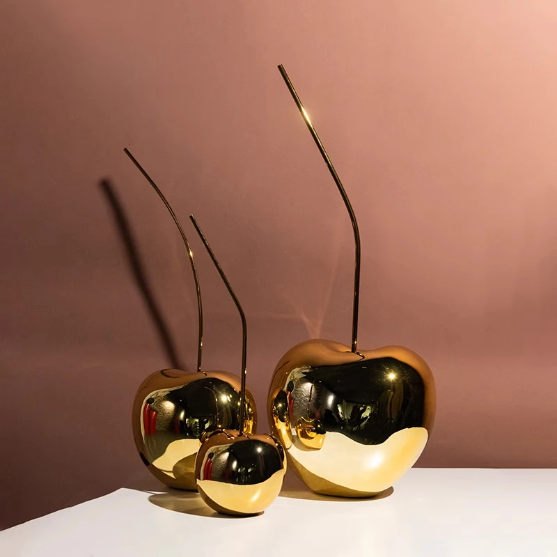 Gold Cherry Decoration Hotel Sample Room Home Household Bedroom Living Room Wine Cabinet Table Decorations Crafts
Gold Cherry Decoration Hotel Sample Room Home Household Bedroom Living Room Wine Cabinet Table Decorations Crafts