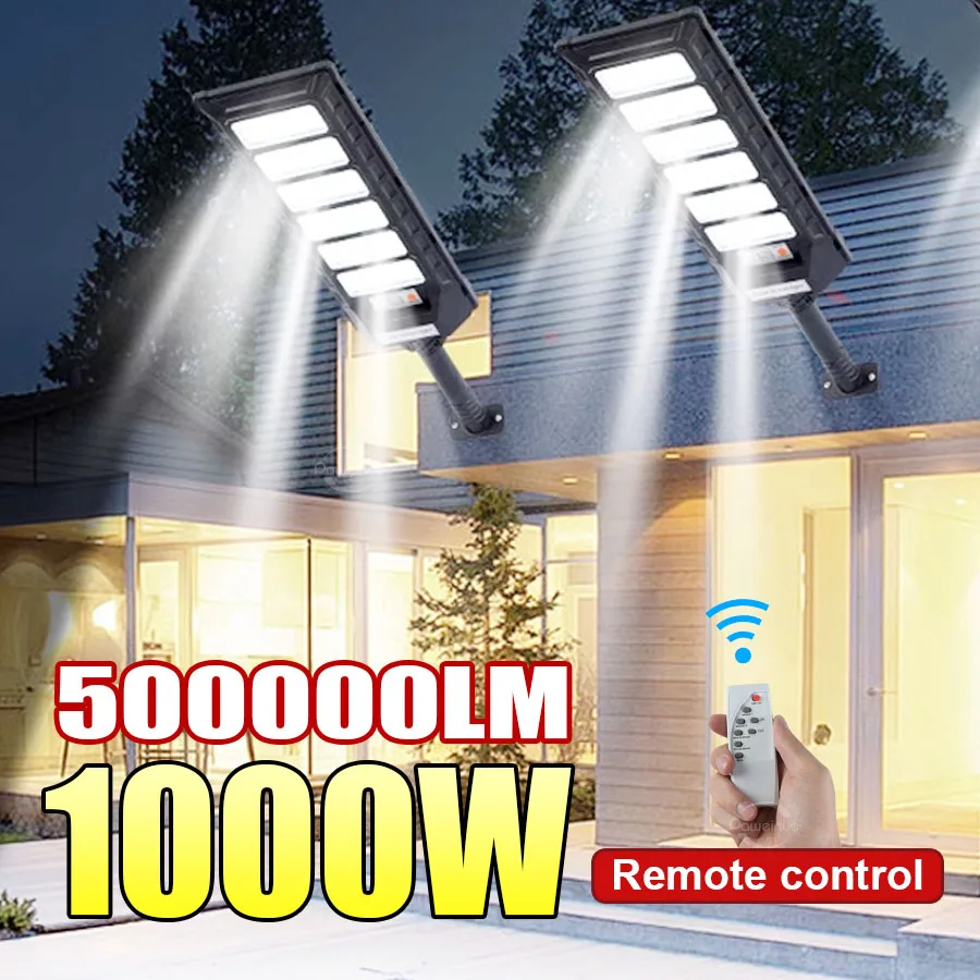 1/2 шт. 500000LM 1000 Вт/600 Вт мощный светодиодный уличный солнечный светильник с датчиком движения солнечного света с дистанционным управлением уличный настенный светильник
1/2 шт. 500000LM 1000 Вт/600 Вт мощный светодиодный уличный солнечный светильник с датчиком движения солнечного света с дистанционным управлением уличный настенный светильник