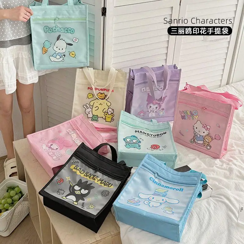 Sanriou Authentic Kawaii Tote Bag Melody Hello Kitty Kuromi Cartoon Portable Printing Tutorial Bag Daily Commuting Match Gift 
Sanriou Authentic Kawaii Tote Bag Melody Hello Kitty Kuromi Cartoon Portable Printing Tutorial Bag Daily Commuting Match Gift
