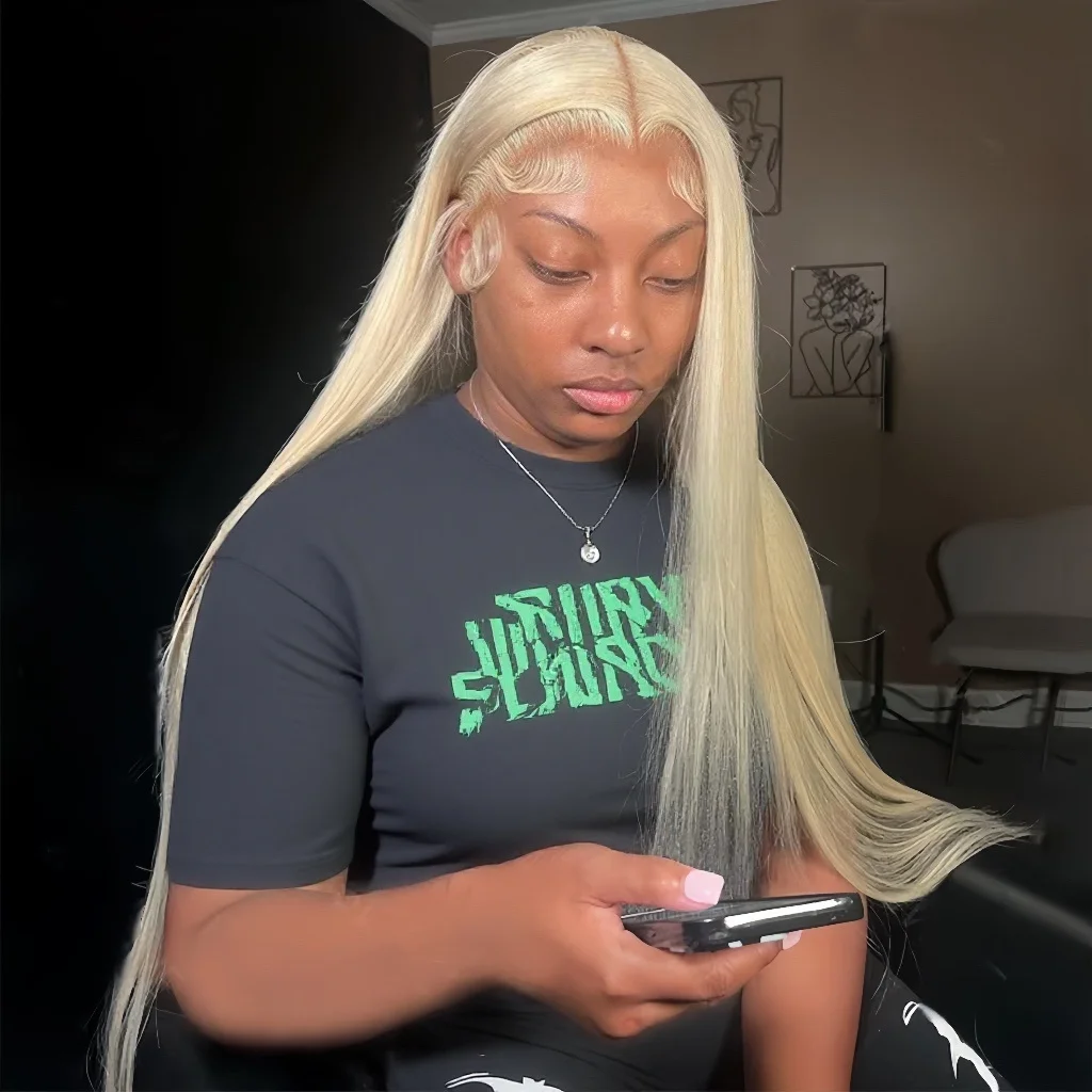 613 Blonde 13X6 13x4 Lace Front Wig Humn Hair 250 Density Straight Hd Frontal Wigs Human Hair Wigs Pre Plucked Free Part 40 Inch
613 Blonde 13X6 13x4 Lace Front Wig Humn Hair 250 Density Straight Hd Frontal Wigs Human Hair Wigs Pre Plucked Free Part 40 Inch
