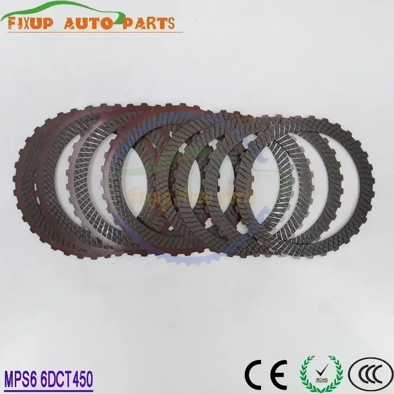 New MPS6 6DCT450 Automatic Transmission Friction Plates Clutch Rebuild Kit For FORD MONDEO FOCUS 6 Speed DSG Car Accessories
New MPS6 6DCT450 Automatic Transmission Friction Plates Clutch Rebuild Kit For FORD MONDEO FOCUS 6 Speed DSG Car Accessories