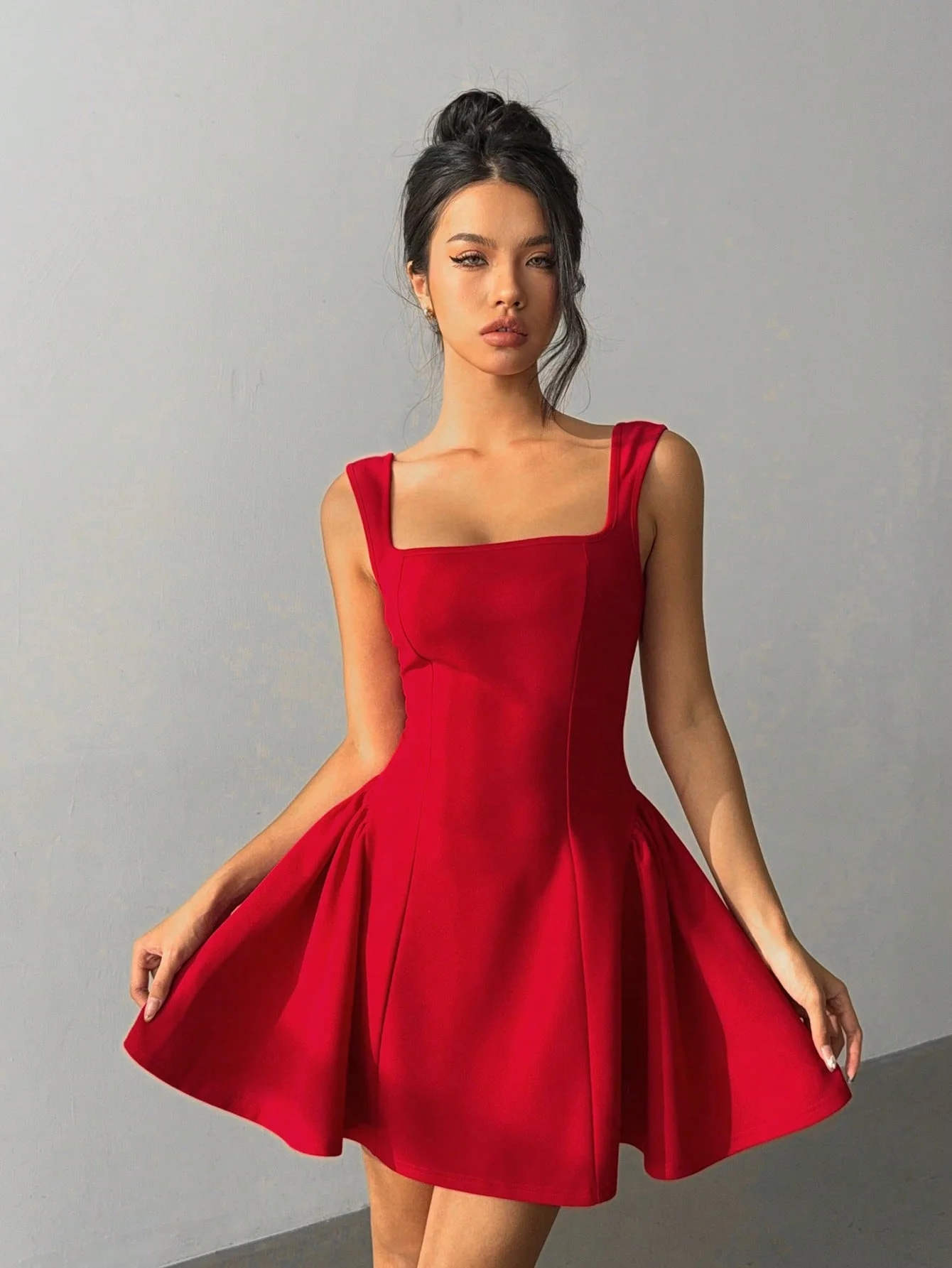 2026 Summer New Red Square Neck Sleeveless Dress Women Backless Bow Tie A-Line Mini Dress Sexy Party Cocktail Dresses
2026 Summer New Red Square Neck Sleeveless Dress Women Backless Bow Tie A-Line Mini Dress Sexy Party Cocktail Dresses