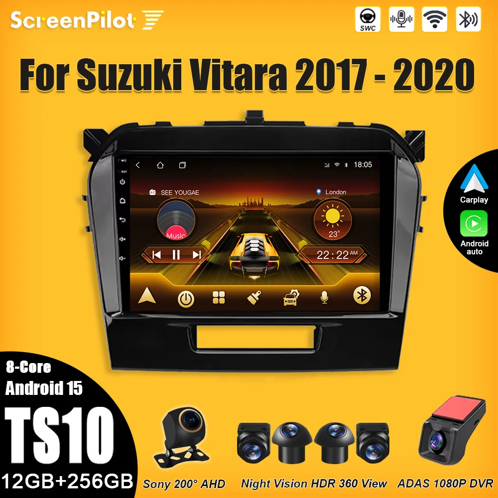 Android 15 For Suzuki Vitara 2017-2020 Car Radio 2 din Multimedia Video Player GPS Navigation Mirror Link Bluetooth 8 Core 5G
Android 15 For Suzuki Vitara 2017-2020 Car Radio 2 din Multimedia Video Player GPS Navigation Mirror Link Bluetooth 8 Core 5G