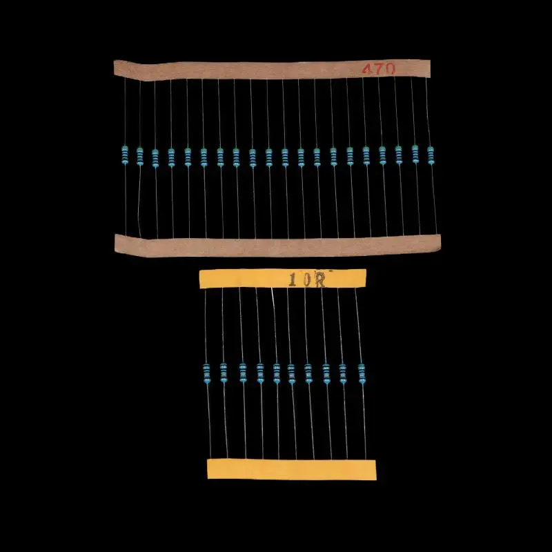 300/600PCS 1/4W Metal Film Resistor Kit 1% 0.25W Resistors Kit 10Ω~1MΩ Colored Ring Resistance Electronic Kit
300/600PCS 1/4W Metal Film Resistor Kit 1% 0.25W Resistors Kit 10Ω~1MΩ Colored Ring Resistance Electronic Kit