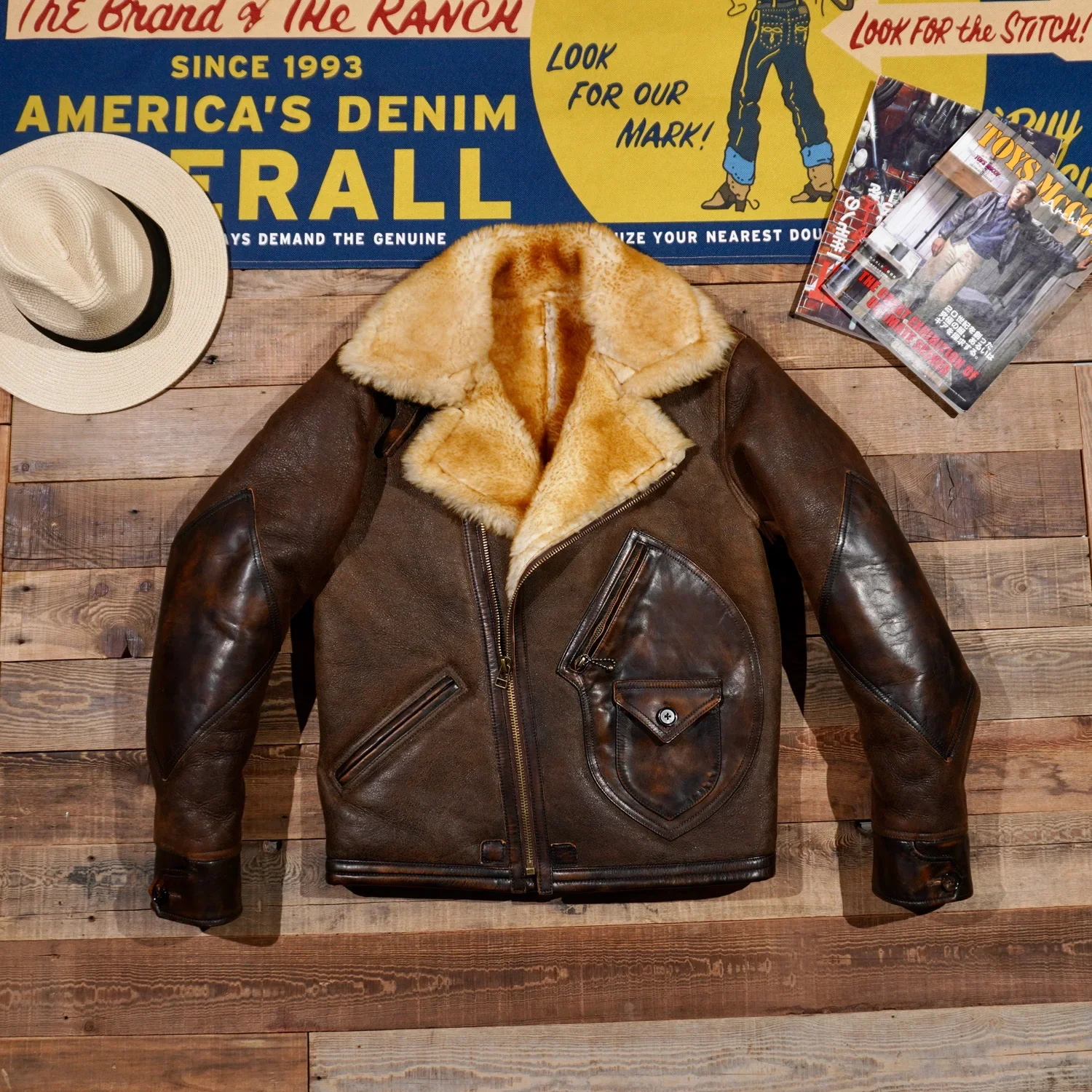 Tailor Brando D3 Classic Sheepskin Fur Integrated Oblique Zip Machine Short Winter Biker Thickened Warm Coat
Tailor Brando D3 Classic Sheepskin Fur Integrated Oblique Zip Machine Short Winter Biker Thickened Warm Coat