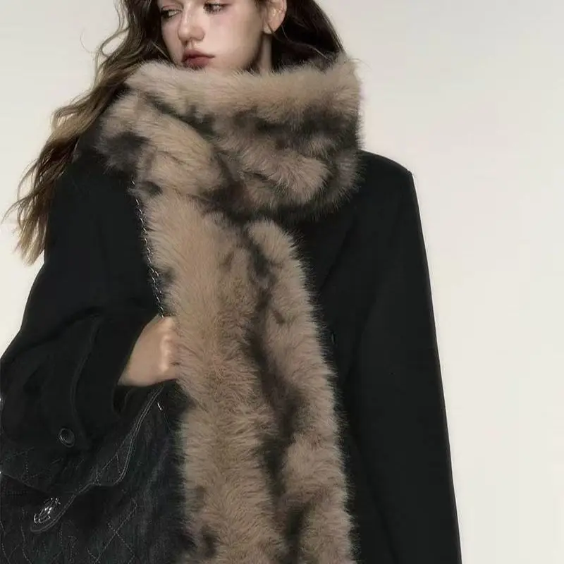 Korean Designer Runway Style Thin Scarf Fashionable Plush Long Strip Scarf Women's Imitation Mink Fur Girl Scarf for Warm Wh94
Korean Designer Runway Style Thin Scarf Fashionable Plush Long Strip Scarf Women's Imitation Mink Fur Girl Scarf for Warm Wh94