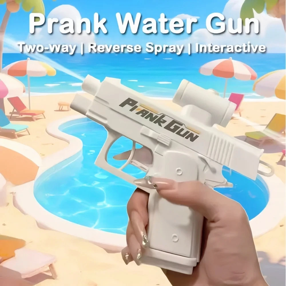 Prank Double Sided Reverse Water Spray Gun Stress Relief Small Pistol Game Outdoor Indoor Adult Child Interaction Shoot Gift
Prank Double Sided Reverse Water Spray Gun Stress Relief Small Pistol Game Outdoor Indoor Adult Child Interaction Shoot Gift