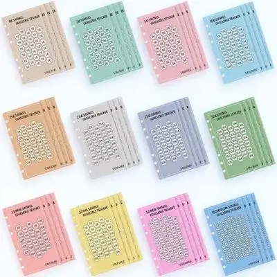 48Pcs Savings Challenge Envelopes A6 6-Hole Binder Envelops Euro Check-in Sheets Compact Portable Financial Habit Tracker Paper
48Pcs Savings Challenge Envelopes A6 6-Hole Binder Envelops Euro Check-in Sheets Compact Portable Financial Habit Tracker Paper