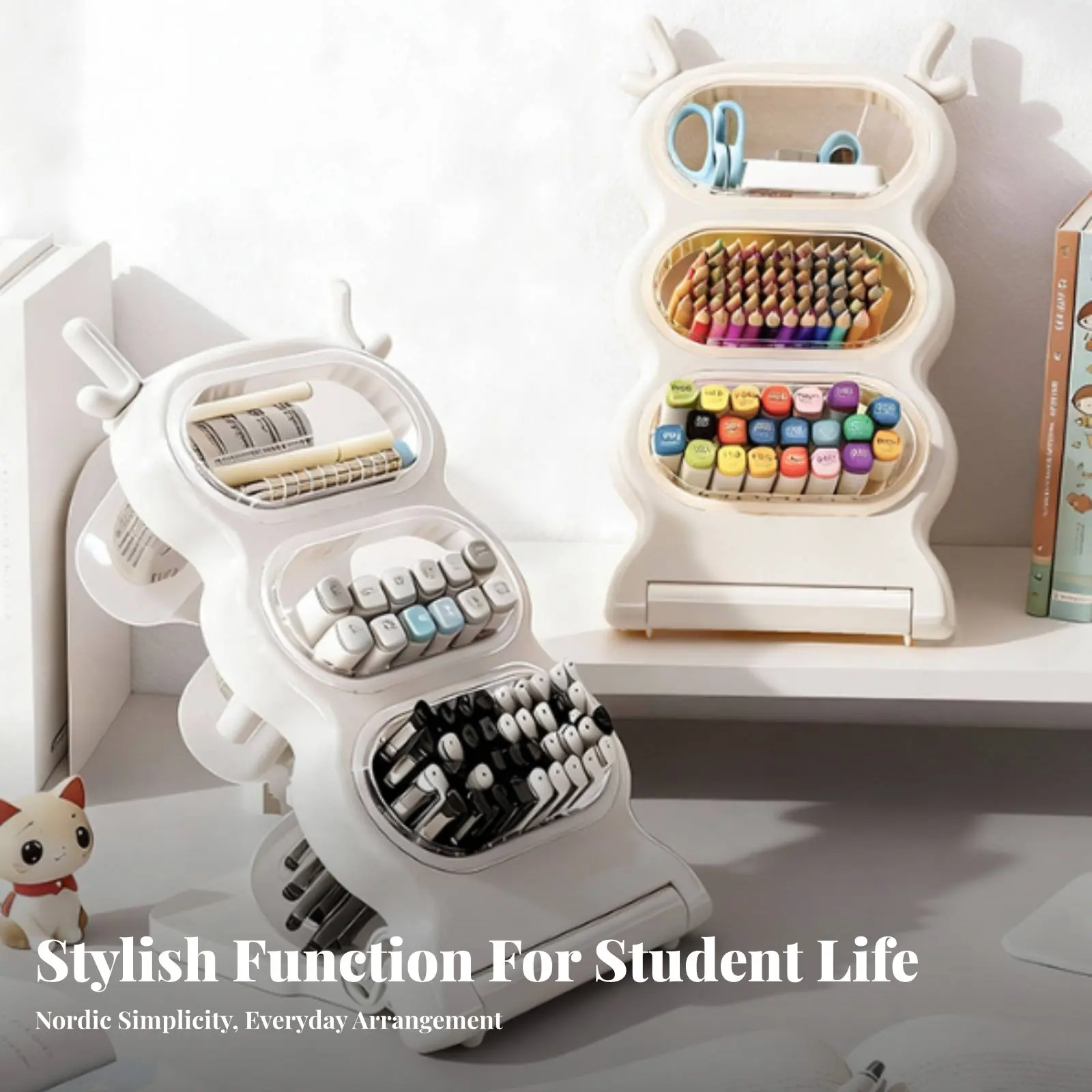 Desktop Pen and Writing Utensil Holder Clear View Design Slanted Pen Holder Detachable Stationery Holder Easy Reach for Children
Desktop Pen and Writing Utensil Holder Clear View Design Slanted Pen Holder Detachable Stationery Holder Easy Reach for Children