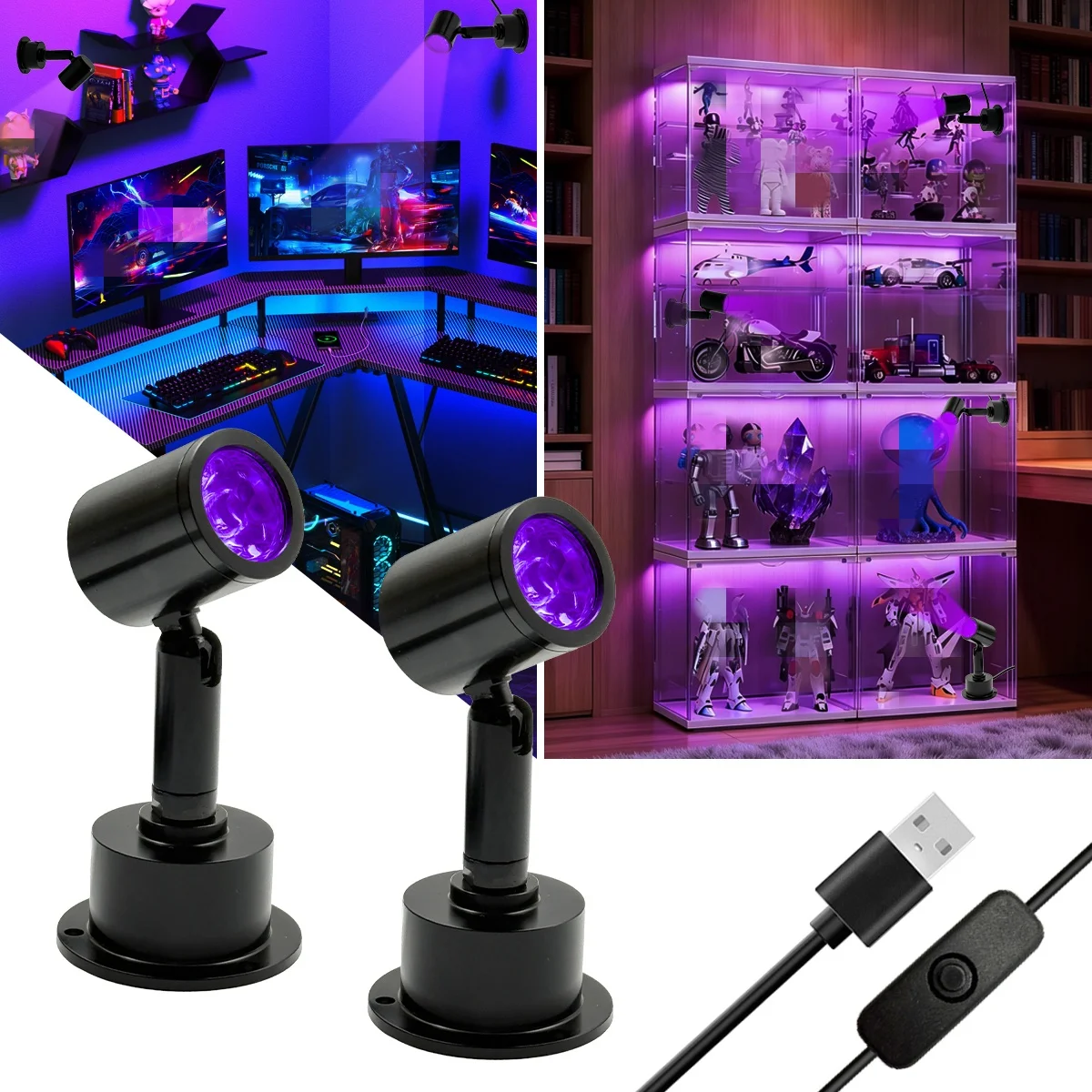 UV black light spotlights, fluorescent model display desk lamps, cabinet lights, jewelry cabinet lights, manicure lights
UV black light spotlights, fluorescent model display desk lamps, cabinet lights, jewelry cabinet lights, manicure lights