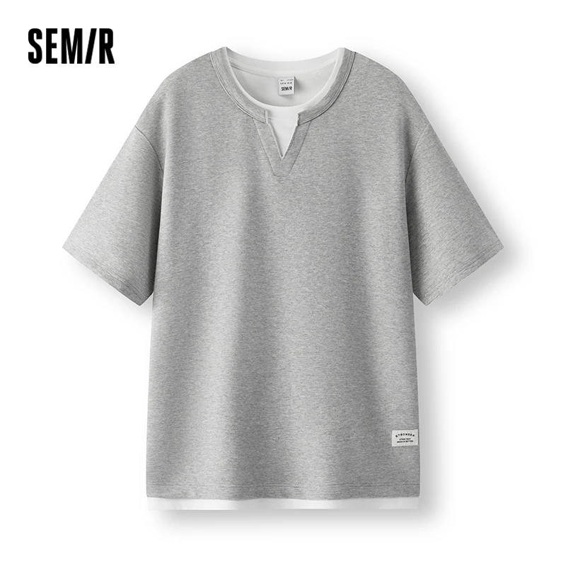 Футболка Semir с коротким рукавом, мужская футболка с цветными блоками, состоящая из двух частей, новинка лета 2025, минималистичный универсальный топ
Футболка Semir с коротким рукавом, мужская футболка с цветными блоками, состоящая из двух частей, новинка лета 2025, минималистичный универсальный топ