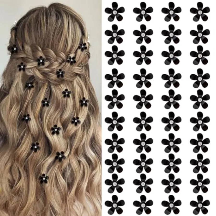 40Pcs Mini Flower Hair Clips with Rhinestone Cute Hair Clips Flower Hair Pins Decorative Hair Clips Wedding Hair Barrettes Brid
40Pcs Mini Flower Hair Clips with Rhinestone Cute Hair Clips Flower Hair Pins Decorative Hair Clips Wedding Hair Barrettes Brid
