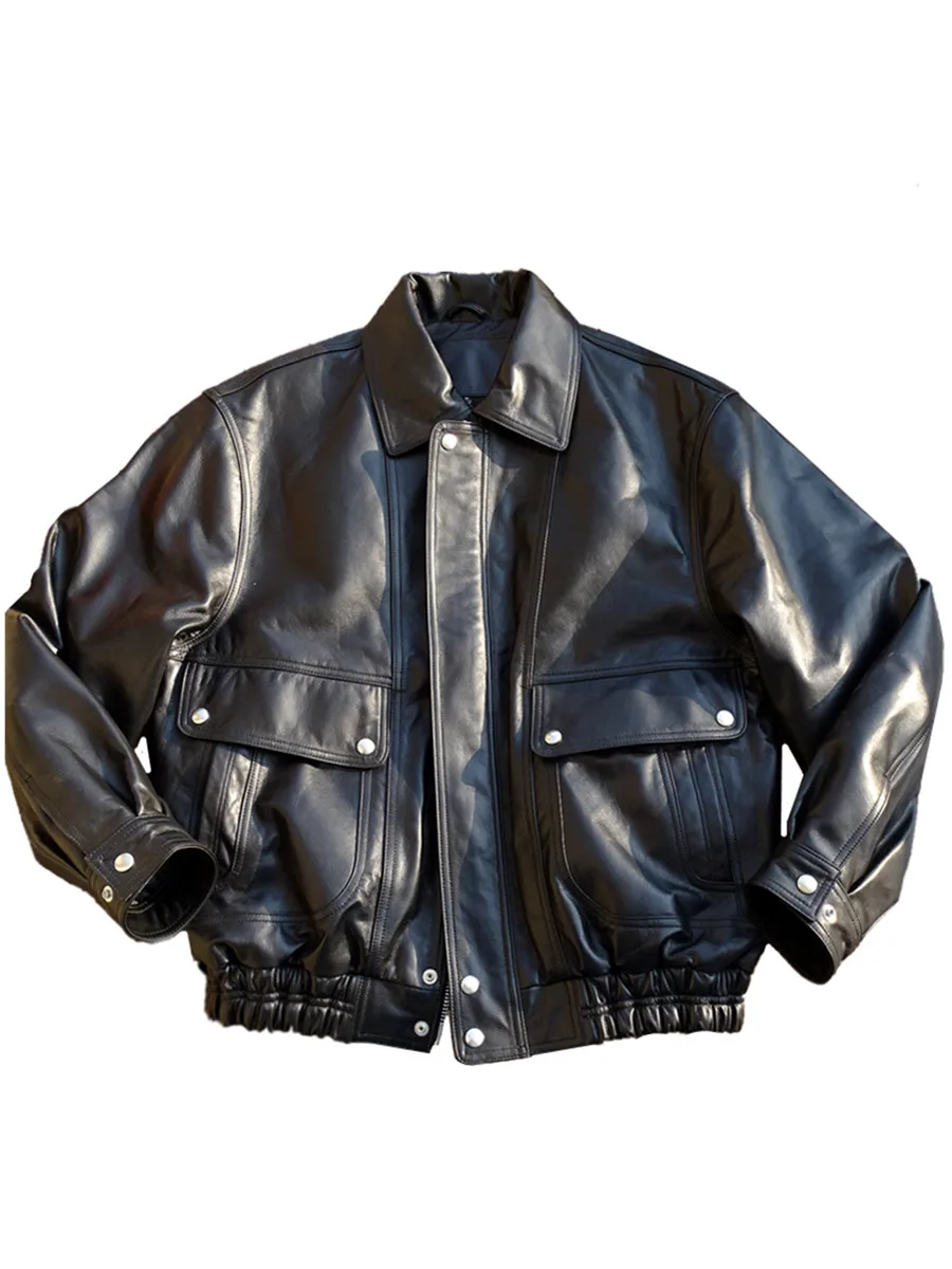 Нейтральная мотоциклетная куртка из овчины в стиле ретро, свободная кожаная куртка с большим профилем, мотоциклетная одежда, размер XS-XL
Нейтральная мотоциклетная куртка из овчины в стиле ретро, свободная кожаная куртка с большим профилем, мотоциклетная одежда, размер XS-XL