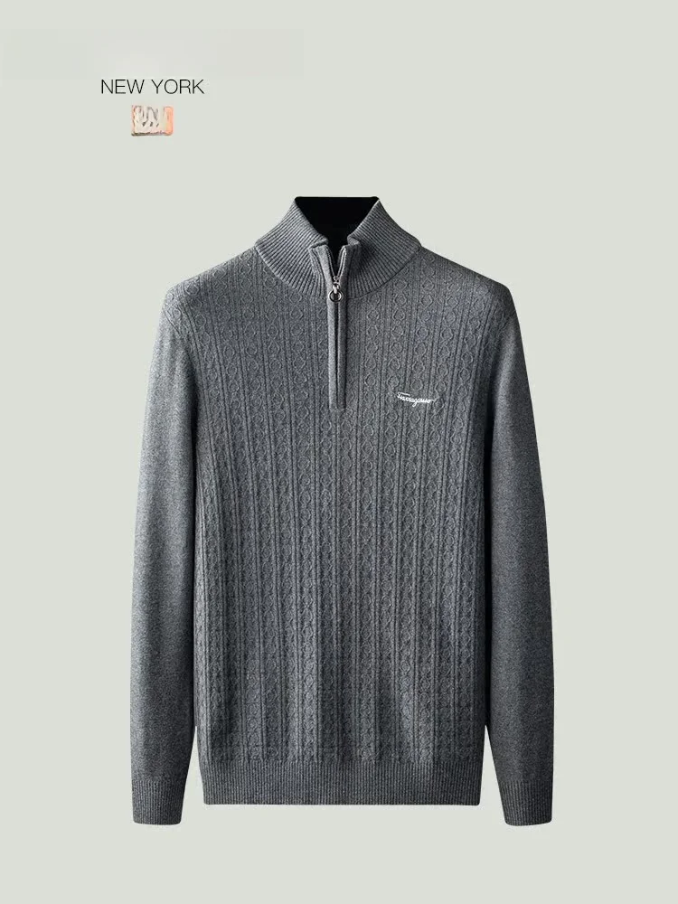 Men's Woolen Knitted Sweater Zipper f High Collar Autumn Winter Faionable Ethnic Sle round Ne Other Design for Ages 35+
Men's Woolen Knitted Sweater Zipper f High Collar Autumn Winter Faionable Ethnic Sle round Ne Other Design for Ages 35+