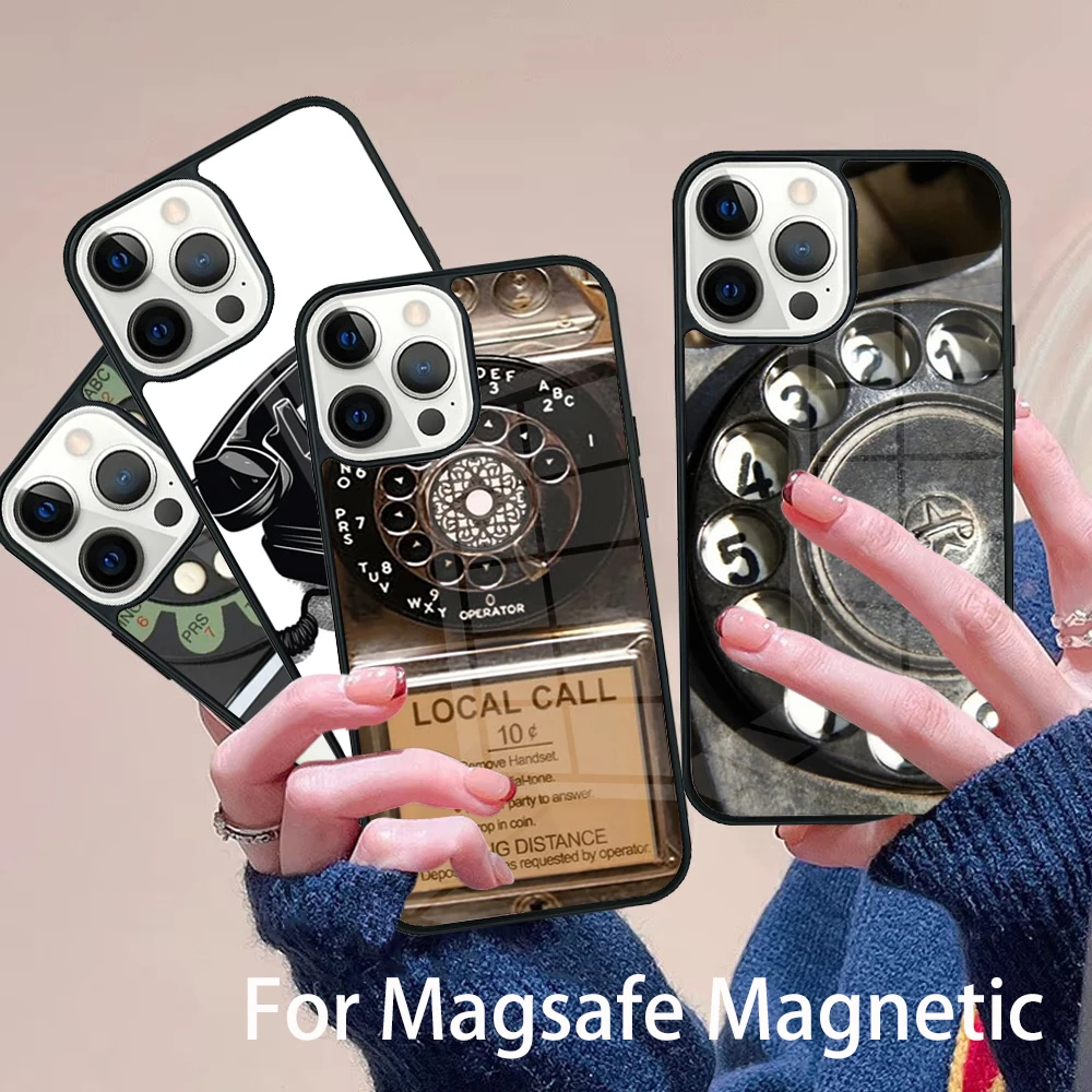 Retro Telephone Rotary Dial Phone Case Magesafe Magnetic Wireless Cover For IPhone 16 11 12 13 14 15 Pro Max Plus Mini
Retro Telephone Rotary Dial Phone Case Magesafe Magnetic Wireless Cover For IPhone 16 11 12 13 14 15 Pro Max Plus Mini