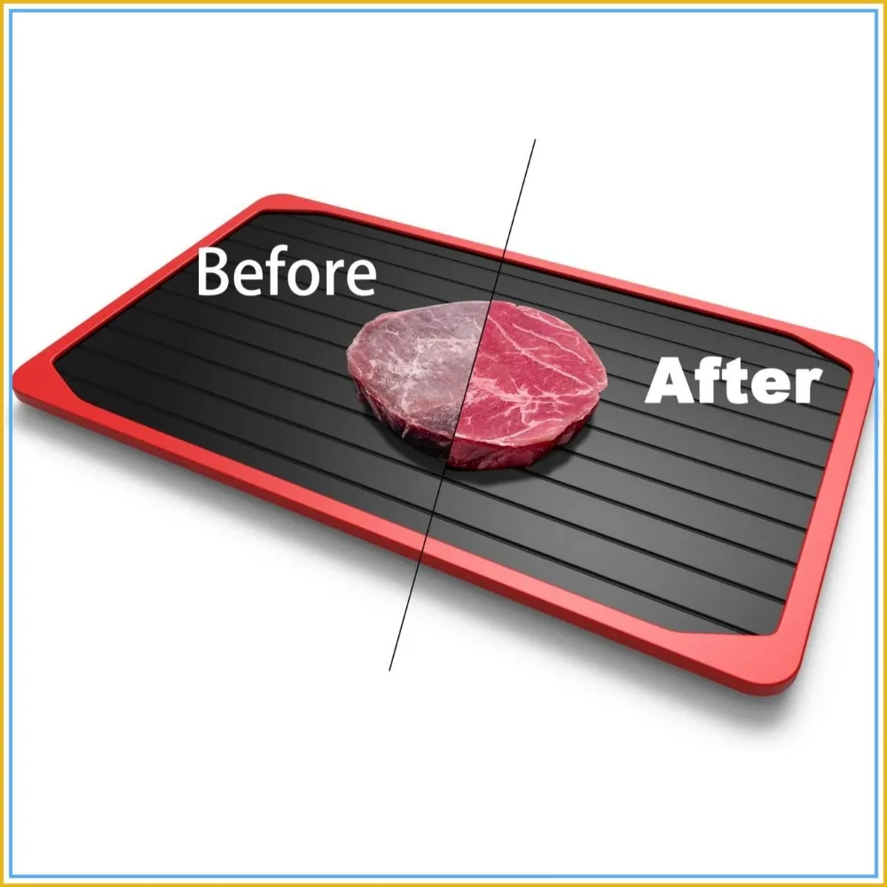 Large Defrosting Tray for Frozen Meat, 3X Faster Thawing, Nonstick & Dishwasher Safe
Large Defrosting Tray for Frozen Meat, 3X Faster Thawing, Nonstick & Dishwasher Safe
