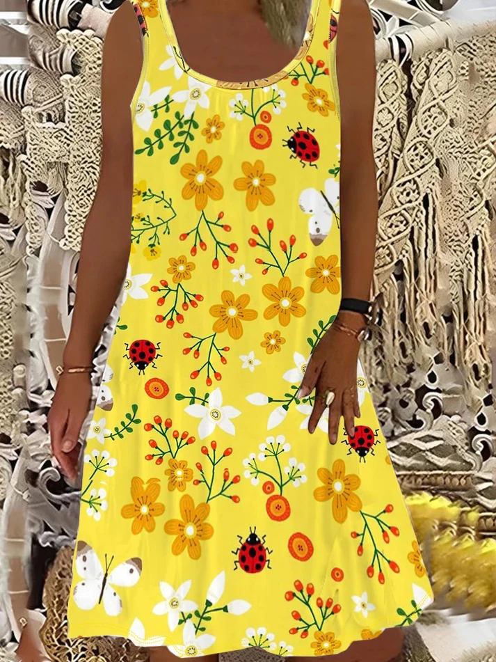 Plus Size Floral Print Tank DressVacation Sleeveless Dress For Spring & SummerWomen's Plus Size Clothing
Plus Size Floral Print Tank DressVacation Sleeveless Dress For Spring & SummerWomen's Plus Size Clothing