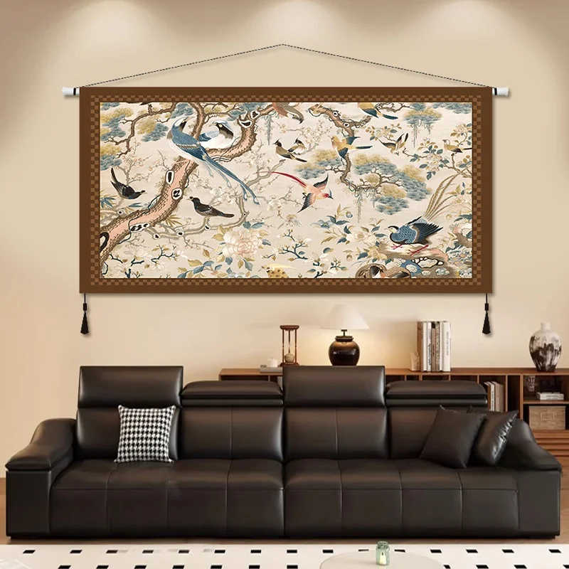 New Chinese Style Living Room Decorative Painting Bird And Flower Sofa Background Wall Art Retro Tea Room Hanging Cloth Backg...
New Chinese Style Living Room Decorative Painting Bird And Flower Sofa Background Wall Art Retro Tea Room Hanging Cloth Backg...