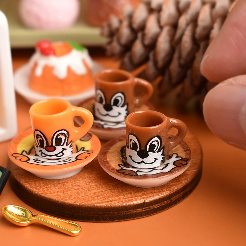 3set Dollhouse Miniature Cartoon Squirrel Coffee Cup Model Kitchen Food Drinks Accessories For Doll House Decor Kids Toys
3set Dollhouse Miniature Cartoon Squirrel Coffee Cup Model Kitchen Food Drinks Accessories For Doll House Decor Kids Toys